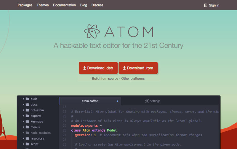Download buttons on atom io